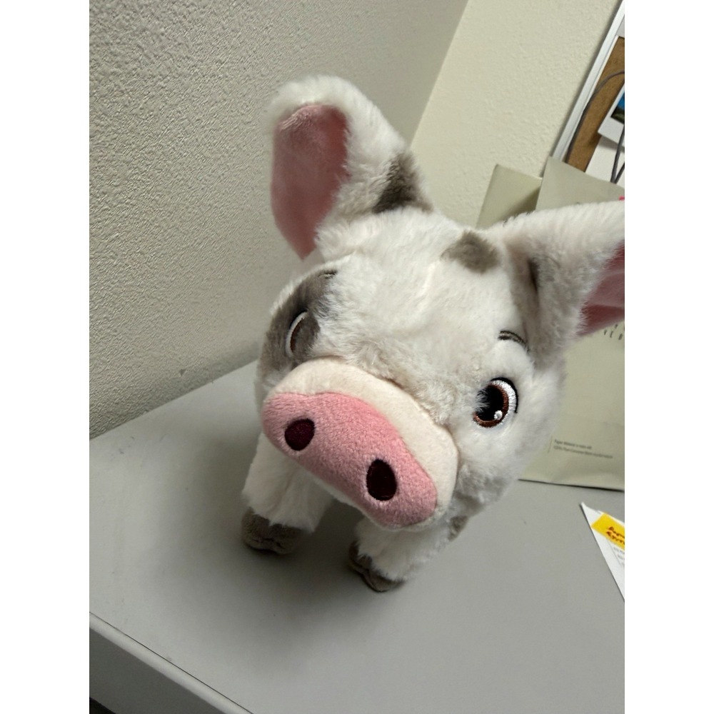 Disney Moana Pua Pig Small Plush Stuffed Animal Gray White Pink 2019